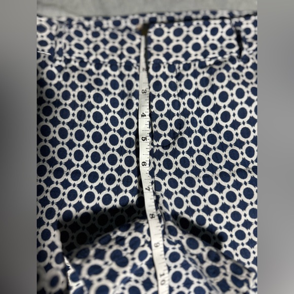 Banana Republic Rio Mystic BlueWhite Jacquard Geometric Shorts - 6 - Picture 8 of 12